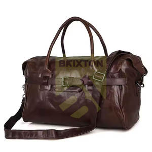 กระเป๋าทรงดัฟเฟิลกันน้ำสำหรับเล่นกีฬากลางแจ้งทำจากหนังความจุสูงน้ำหนักเบาและทนทาน - Product Image 3