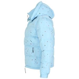 Chaqueta acolchada de talla grande con cremallera al por mayor de fabricante invierno cálido unisex con cremallera y hombros caídos para hombre chaqueta acolchada con logotipo personalizado - Product Image 3