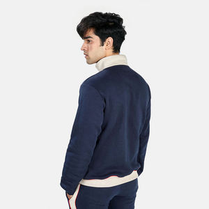 ชุดวอร์มโรงงานผลิต OEM ถักผ้าฝ้ายพรีเมี่ยมเทคขนแกะชุดวอร์มโลโก้ที่กําหนดเองชุดวอร์มผู้ชายชุดฉลากส่วนตัว - Product Image 3