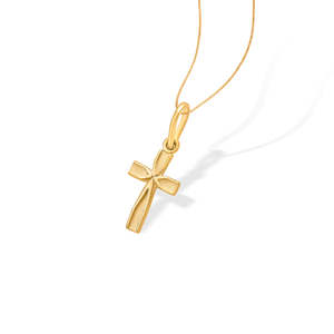 Collar con Colgante de Cruz de Oro para Mujer - Product Image 4