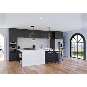 Custom Kitchen & Bathroom Vanity Tops Calacatta Quartz Stone Countertops Prefab Cut Carrara Calacata for Hotel Projects - Product Image 2