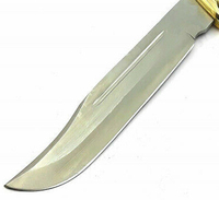 Couteau de chasse Bowie à lame droite de qualité industrielle en acier inoxydable - Personnalisé avec manche en cuir et étui en cuir véritable