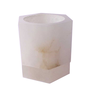 Soporte de vela de mármol de alabastro respetuoso con el medio ambiente hecho a mano, último diseño disponible en varios tamaños, estilos, soportes de piedra a precio por mayor - Product Image 1