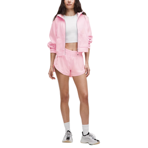 Women's Full-<b>Zipped</b> Polyester/Cotton Hoodie Oversized Straight Shape Anti-Pilling Knitted Fabric Breathable Autumn Spring Winter - Product Image 2
