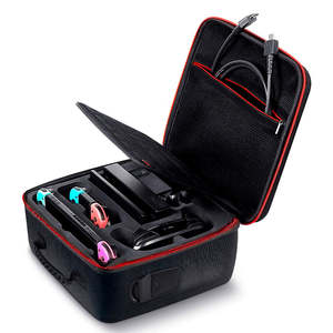 Estuche Rígido de Transporte para Nintendo Switch, Carcasa Protectora de PC y Cuero EVA con Compartimentos para Guardar Juegos - Product Image 1