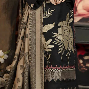 Women <b>Clothes</b> Plus Size Solid Color Long Sleeve Linen Dress / Hot Sale Linen Dress With Embroidery Design - Product Image 5