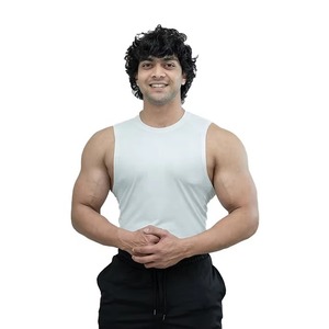 2025 nouveauté personnalisé grande taille hommes débardeur respirant tricoté Style décontracté avec conception unie vente en ligne - Product Image 1