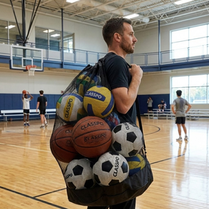 Sac de transport de football personnalisé avec logo OEM |   Sac de rangement pour ballons de football et équipements d'équipe pour clubs et événements promotionnels - Product Image 3