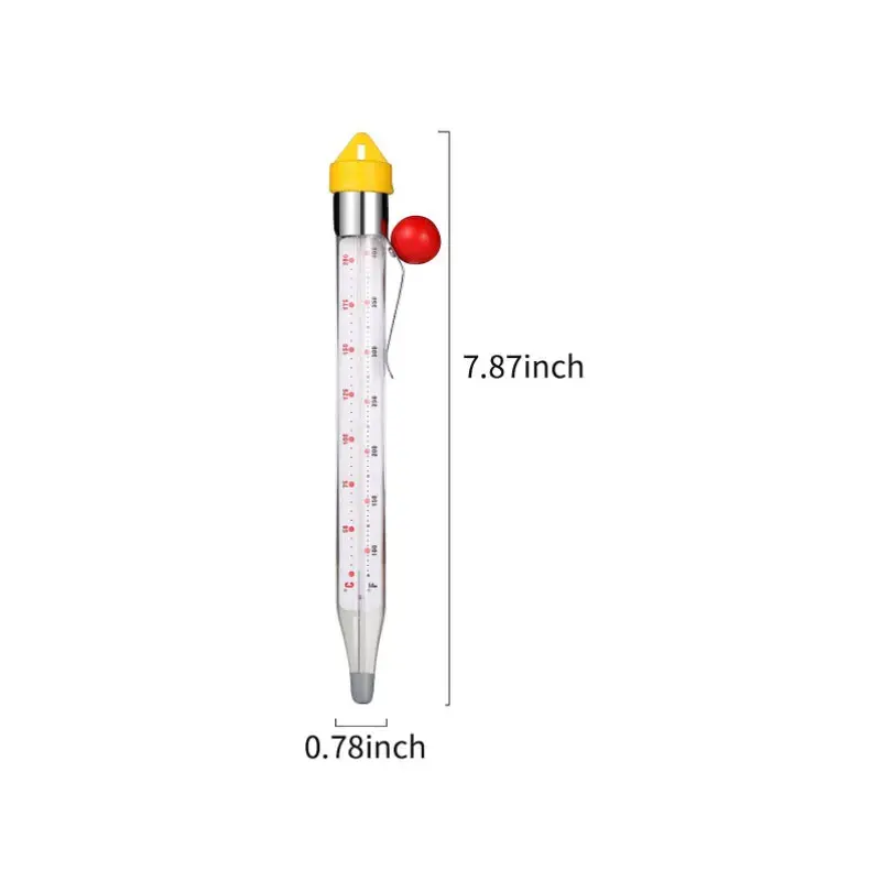 Supply candy chocolate thermometer glass tube thermometer