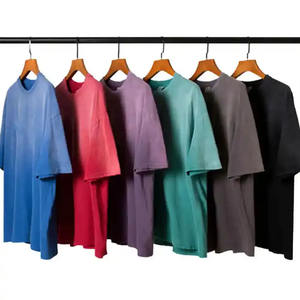 T-shirt à manches courtes surdimensionné en coton de première qualité avec logo personnalisé pour hommes, tissu tricoté solide, imprimé en bambou - Product Image 6