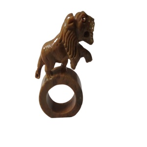 Anneaux de serviette en marbre porte-mouchoir en forme de tigre, décoration de Table de mariage - Product Image 6