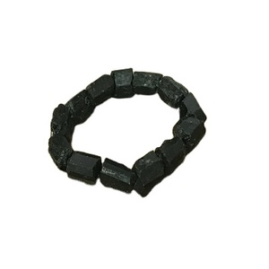 Magnifique bracelet extensible en tourmaline noire naturelle plaqué or sur argent sterling, 7 pouces de long, bijoux pour femmes, cadeau fait main, vente en gros - Product Image 1