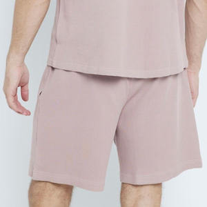 Survêtements d'été décontractés personnalisés ensemble court 2 pièces t-shirt à manches courtes pour femmes ensemble de shorts d'été en coton pour hommes ensemble unisexe pour hommes avec taille - Product Image 3