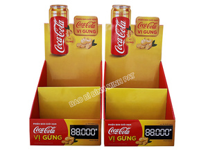 Custom Automatic Assembly <strong>Pop</strong> up Beverages Counter Corrugated Cardboard Drinks <strong>Display</strong> <strong>Stand</strong> for Supermarket - Product Image 3