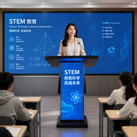 Nouveau pupitre numérique intelligent d'intérieur 2026 avec écran LED et microphone interactif – Équipement éducatif pour conférences
