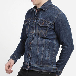 Private Label Winter Men's Jeans <b>Jackets</b> 100% Cotton OEM Service with Front Logo High Quality Customized Design - Product Image 4