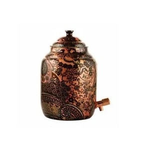 Dispensador de agua multicolor de cobre puro para el hogar, Hotel y restaurante, beneficios de cobre para la salud, vasos de diseño moderno para fiestas - Product Image 1
