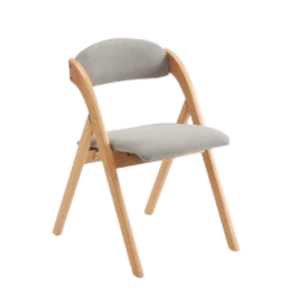 Practical And Minimalist Living Room Chair Featuring A Foldable Wooden Frame And <b>Padded</b> <b>Foam</b> Cushioning - Product Image 3