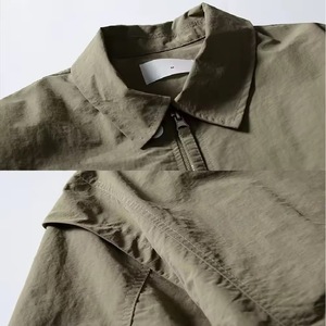 Custom Men's Winter Quilted Hooded Jacket Windproof & UV Protection Stand Collar Zipper Breathable Spandex/Polyester Fabric - Product Image 2