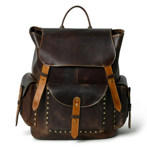 Sac à dos en cuir personnalisé écologique disponible à prix compétitif depuis l'Inde - Product Image 1
