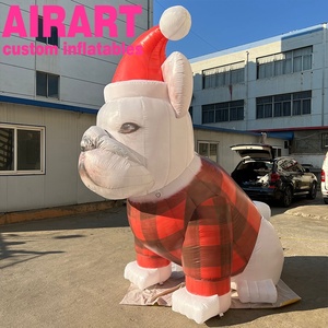 Phản hồi của khách hàng Inflatable giáng sinh Puppy, lễ hội <span class=keywords><strong>Float</strong></span> diễu hành Inflatable phim hoạt hình con chó bóng cho bên tổ chức sự kiện hiển thị - Product Image 2