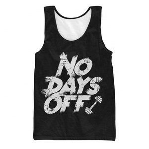 Camiseta sin mangas deportiva con impresión personalizada para hombre, cómoda y de secado rápido, perfecta para entrenamiento de hombre, camiseta sin mangas y ropa informal - Product Image 3