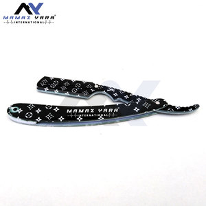 Rasoir droit personnalisé pour hommes et barbiers, meilleur cadeau pour petit ami, rasoirs old school avec manche recouvert de papier pour le rasage - Product Image 3