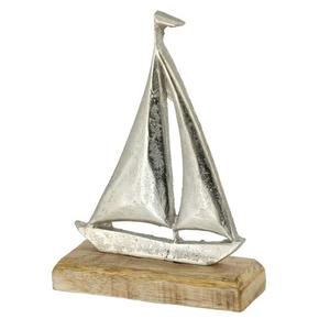 Adorno de Navidad con forma de barco de madera de alta calidad, decoración de mesa de diseño único de fábrica, excelente Material de madera - Product Image 2