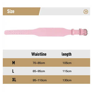 Mejor Diseño Producto de moda Ropa deportiva Cinturón de levantamiento de pesas Cuero de vaca real Cinturón de levantamiento de pesas de color personalizado - Product Image 6