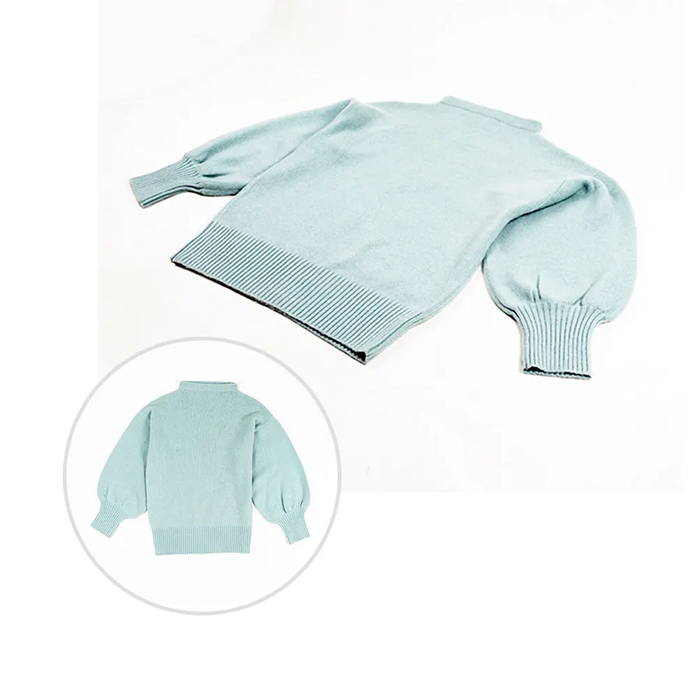 Premium Collection Western Wear Light Weight Color Ladies Sweater With Balloon Sleeves For Sale