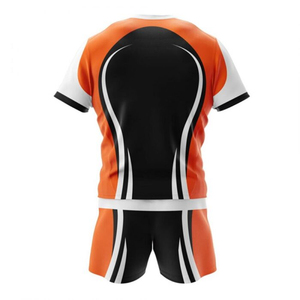 Conjunto de Uniforme de Rugby Personalizado para Hombre, Camisetas con Estampado por Transferencia de Calor, Patrón 3D, Servicio OEM, Material 100% Poliéster - Product Image 2