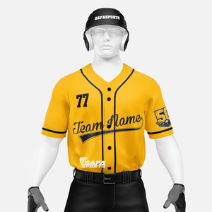 Nuevos Uniformes de Béisbol y Sóftbol para Equipos Adultos, Conjuntos de Camisetas Personalizadas con Transferencia Térmica, Ropa Deportiva 100% Poliéster Transpirable - Product Image 6