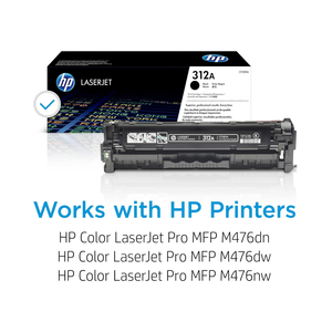 Cartouche de toner noire originale 312A CF380A compatible à haut rendement pour imprimantes laser Sharp, documents nettoyés et clairs - Product Image 4
