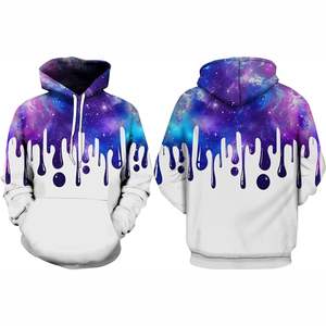 Sudaderas con capucha de poliéster/nailon de 300gsm de punto con cremallera personalizada al por mayor de producción en fábrica para prensa de calor por sublimación de tinte - Product Image 4