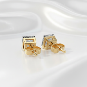 ต่างหูเงินแท้ 925 ประดับเพชรโมอิสซาไนต์ทรงเจ้าหญิง แบบติดหู ดีไซน์คลาสสิก สำหรับผู้หญิง สวมใส่ได้ทุกวัน ทันสมัย เหมาะเป็นของขวัญวันครบรอบ - Product Image 6