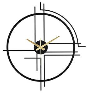 Horloge murale en métal plaqué or Bureau Maison Intérieur Décoratif Horloge d'accent simple Vente à chaud Horloges modernes Montre murale Montage facile - Product Image 6