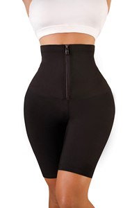 Satış kadın düğme <span class=keywords><strong>Sauna</strong></span> şort egzersiz vücut şekillendirici bel eğitmen ter tayt ile ev kilo kaybı için - Product Image 4