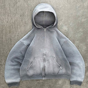 80% Cotton 20% Polyester <b>Sweatshirts</b> Hoodie Customized Unisex Classic Hoodies <b>Vintage</b> Washed Custom Logo Screen Printed Hoodies - Product Image 3