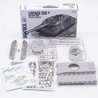 Toptan 1/100 ölçekli dünya savaşı askeri ordu zırh savaş tankı M1A2 leopar 99A1 4D monte Model oyuncak seti yapı taşı seti