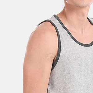 Camiseta sin mangas Lisa Camiseta sin mangas extragrande de último diseño para hombre Camiseta sin mangas para hombre de bajo precio de fabricante alto - Product Image 5