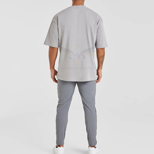 Derniers modèles T-shirts surdimensionnés pour hommes Fashion Wear T-shirts surdimensionnés pour hommes de couleur unie pour adultes - Product Image 4