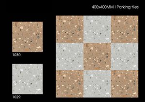 กระเบื้องปูพื้นโรงรถรถแบบลอยน้ำได้ PVC/PP มีรูระบายน้ำ400X400X12mm ปลอดสารพิษ - Product Image 4