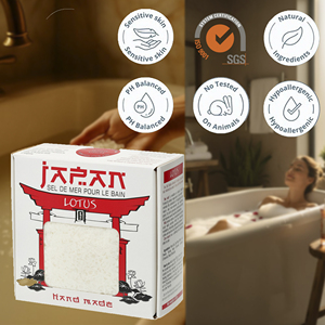 Produit de spa à succès 2026 : Sel de bain Lotus du Japon, cristaux minéraux naturels, marque privée, OEM, en vrac, Lettonie, UE - Product Image 1