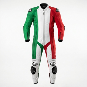 Color Block Motorcycle Leather Suit Protective Racing <b>One</b> Piece Jacket and Pants <b>Waterproof</b> Breathable Riding Gear - Product Image 3