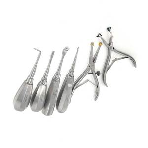 Kit d'instruments chirurgicaux professionnels réglables en acier inoxydable de 6 pièces pour l'extraction de couronnes dentaires : forceps, écarteurs, séparateurs et élévateurs - Product Image 4