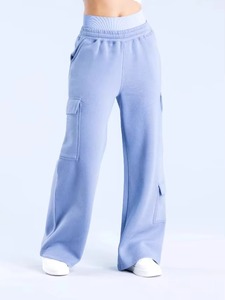 High Quality Top Selling Breathable <b>Wide</b> <b>Leg</b> Baggy Sweatpants <b>Cargo</b> Pockets Winter Streetwear Elastic Waist Heavyweight - Product Image 2