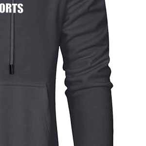 Sweat-shirt à capuche personnalisé avec broderie et impression en relief pour homme, en molleton français surdimensionné, uni et teint pour l'hiver - Product Image 6