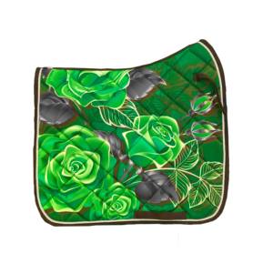 Tapis de selle anglais de dressage en coton conçus sur mesure, taille colorée, adaptable avec doublure en polaire, tapis de selle de cheval sublimés - Product Image 2