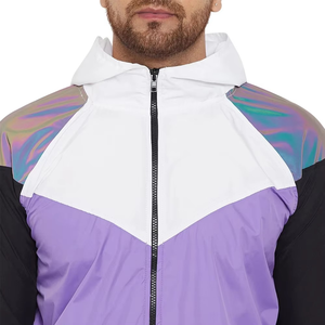 Windproof Men's Casual Polyester Cotton Windbreaker Sets Two Piece Tracksuit Jacket and Shorts - Product Image 6