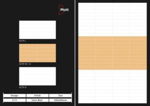 Carreaux muraux en céramique 300x600mm pour salle de bain et cuisine, finition brillante ou mate, texture effet sucre, design mural intérieur luxueux - Product Image 4